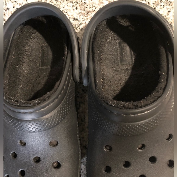 Crocs Classic Lined Clogs Unisex Black Size 10 Women Size 8 Men - Picture 12 of 16